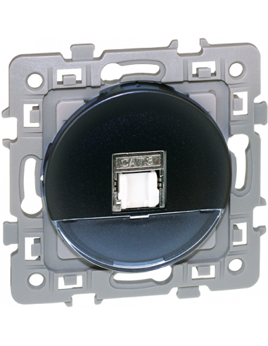 SQUARE RJ45 CAT5E grade 1 UTP ANTHRA EUR'OHM 60374