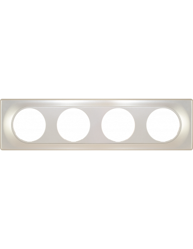 COMETE Plaque 4 postes TITANE EUR'OHM 61699