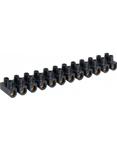 Barrette laiton noire 25 mm² EUR'OHM 70005