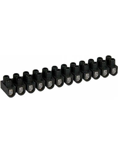 Barrette acier noire 16 mm² EUR'OHM 70009