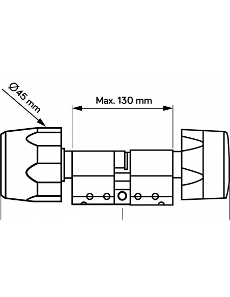 CYLINDRE L/E VIKY 40B X 30 021296 URMET CYLLE43