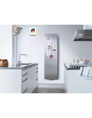 Radiateur Altima eau chaude fasse lisse 650 W (dT50) H 1813 L 379 mm racc. S007 blanc ACOVA HM-180-037