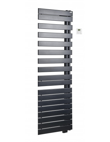 Radiateur sèche-serviettes Fassane Spa Twist électrique droite cde RF 500 W H 828 L 550 mm Couleur ACOVA TFRT050-055 GFC