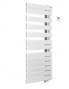 Radiateur sèche-serviettes Fassane Spa Twist électrique droite cde RF 500 W H 828 L 550 mm Blanc ACOVA TFRT050-055 GF