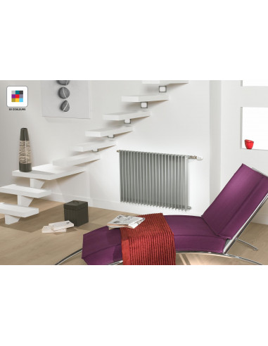 Radiateur Clarian eau chaude vertical 750 W (dT50) H 800 L 600 mm racc. S007 Blanc ACOVA RX04-080-060