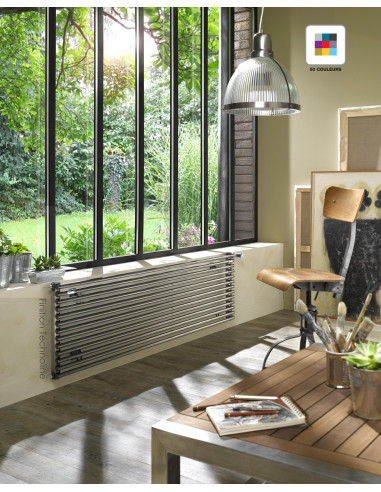 Radiateur Kéva eau chaude horizontal 571 W (dT50) H 728 L 600 mm racc. 1276 Couleur ACOVA VK-072-060C