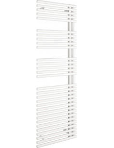 Radiateur sèche-serviettes Cala Asymétrique eau chaude droite 572 W H 1441 L 396 mm racc. S039 Blanc ACOVA LNR-145-040 2