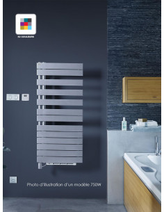 Radiateur sèche-serviettes Régate Twist Air électrique 500 W H 874 L 550 mm Couleur ACOVA TXCL050-055IFSC