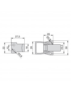Fermetures tenseur pour meubles EMUCA 1015505 2