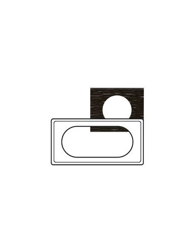 PLAQUE 2 POSTES ETENDUE CORIAN GOUGE CELIANE LEGRAND 069025