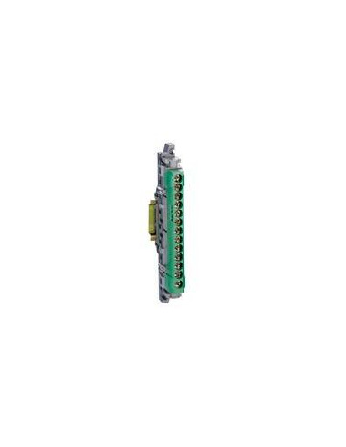Bornier de répartition isolé IP2X terre 1 connexion 6mm² à 25mm² Vert longueur 113mm LEGRAND 004834