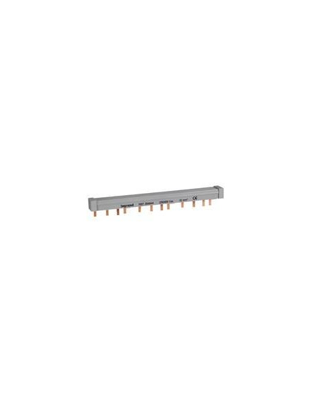 Peigne d'alimentation tétrapolaire HX³ traditionnel pour bornes à vis longueur 12 modules maximum 3 appareils LEGRAND 404944