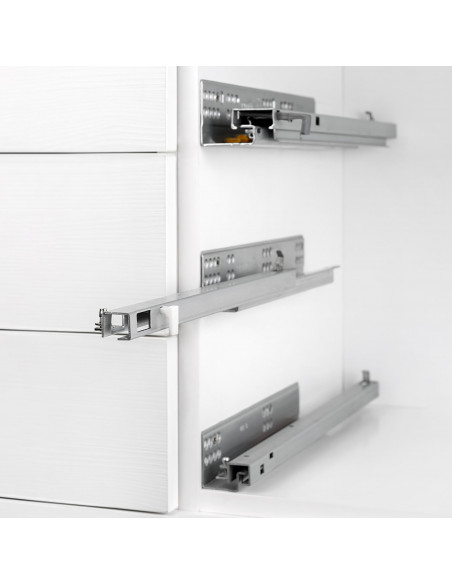 Coulisses Silver à  sortie partielle avec push EMUCA 3123005