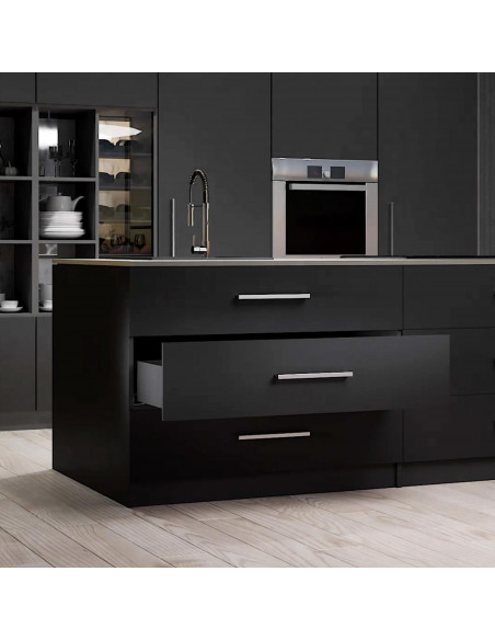 Kit de tiroir pour cuisine et salle de bain Vertex de hauteur 93 mm avec panneaux incluses. EMUCA 3173235