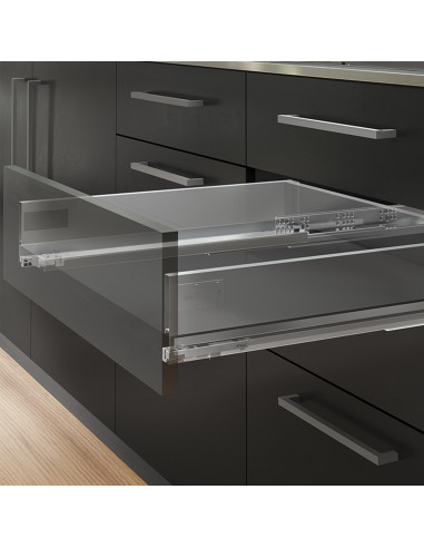 Kit de tiroir pour cuisine et salle de bain Vertex de hauteur 93 mm avec panneaux incluses. EMUCA 3173235