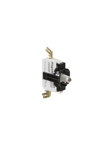 AUXILIAIRE DE COMMANDE ET DE SIGNALISATION S/ENS 1 POSTE BLOC LED 230V VERT FASTON LEGRAND 023037