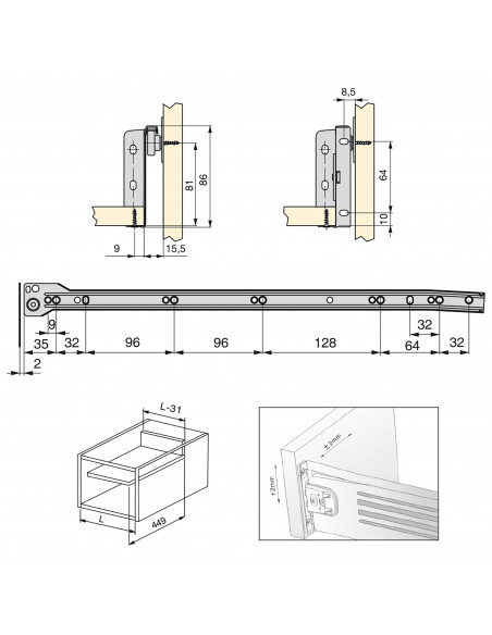 Tiroirs Ultrabox EMUCA 4387725