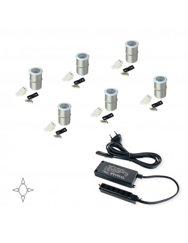 Spots LED encastrables Alcor avec convertisseur de 15 W EMUCA 5073962