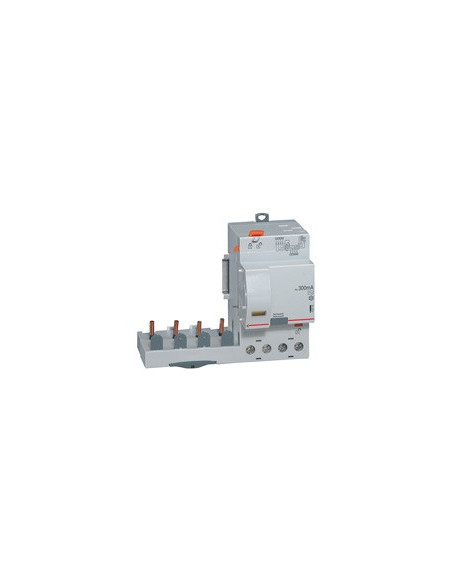 Bloc différentiel adaptable automatique DX³ pour disjoncteur 1 module par pôle 4 Pôles 400V 63A type AC 300mA LEGRAND 410518