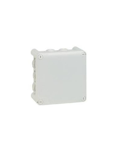 Boîte de dérivation carrée Plexo dimensions 130x130x74mm grise LEGRAND 092032