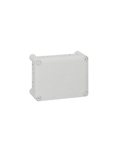 Boîte de dérivation rectangulaire pour presse-étoupe Plexo dimensions 180x140x86mm gris RAL7035 LEGRAND 092054