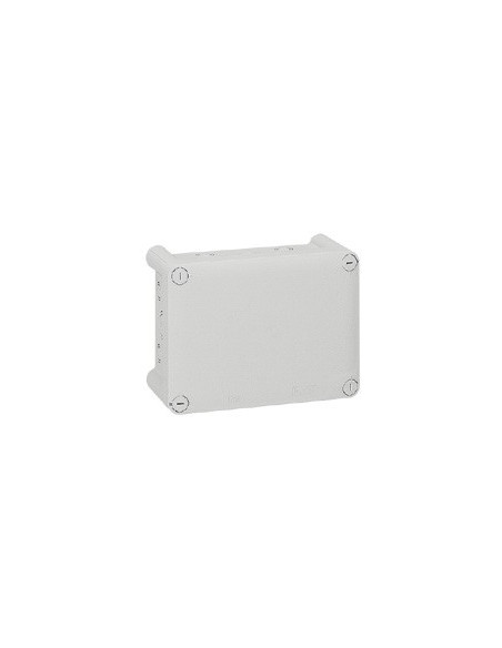 Boîte de dérivation rectangulaire pour presse-étoupe Plexo dimensions 180x140x86mm gris RAL7035 LEGRAND 092054