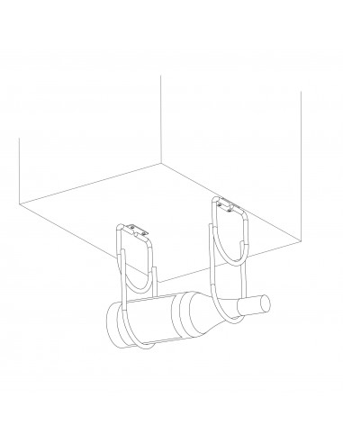 Porte-bouteille avec 2 trous pour meubles. EMUCA 8937911