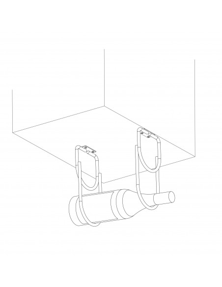 Porte-bouteille avec 2 trous pour meubles. EMUCA 8937911