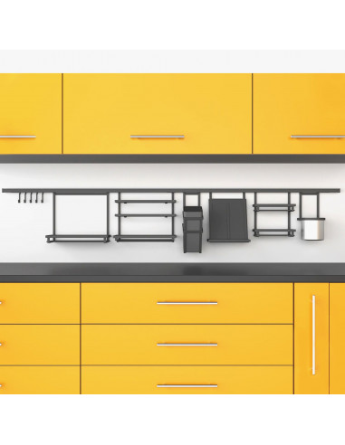 Accessories de cuisine Titane à  accrocher sur un profilè fixè au mur. EMUCA 8965735