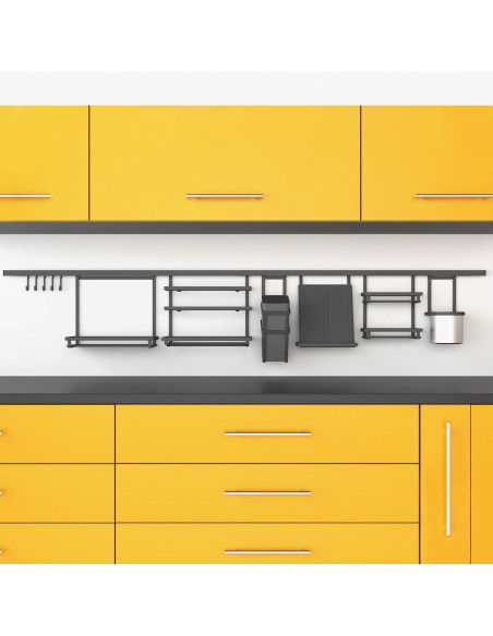 Accessories de cuisine Titane à  accrocher sur un profilè fixè au mur. EMUCA 8965735