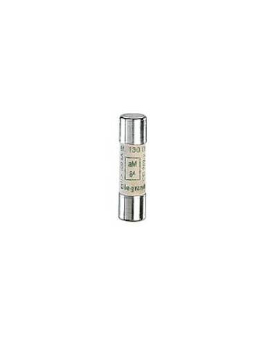 Cartouche industrielle cylindrique type aM 10x38mm sans voyant 0,25A LEGRAND 013092