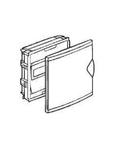Coffret modulaire mini encastré 1 rangée 6+2 modules Avec porte isolante blanc LEGRAND 001410 2