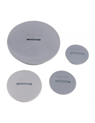 Bouchon bombé Polyamide gris Pg 21 BLM 104212