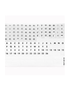 Étiquette de repérage adhésive pour imprimante laser pour modulaire LEGRAND 004999 2