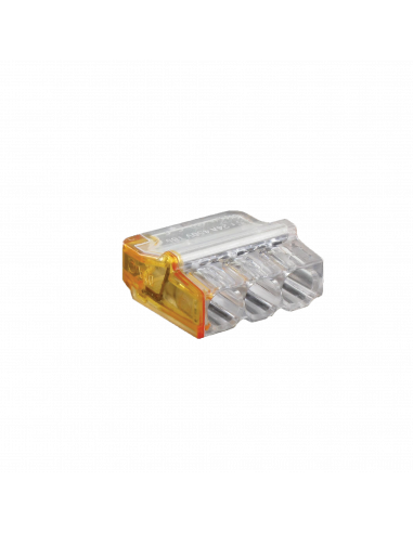 Boîte de 150 connecteurs Mini Connex 3 entrées orange BLM 460130
