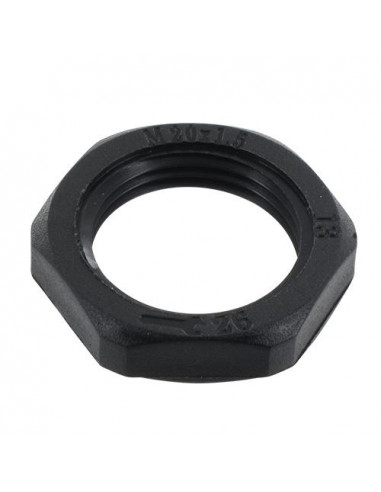 Ecrou Polyamide noir ISO 20 BLM 102205