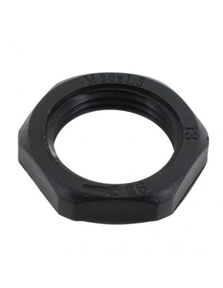 Ecrou Polyamide noir ISO 20 BLM 102205