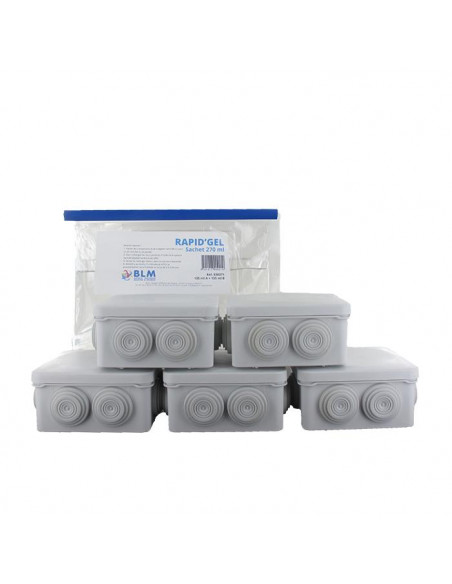 Kit 5 boites 515309 + Rapid'Gel 270 ml BLM 530270