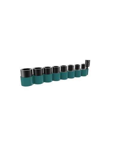 Jeu d’adaptateurs de 8 douilles avec adaptateur 3/8" MAKITA B-54651