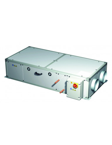 Centrale double flux Très Haut rendement 90% horizontale 2300 m3/h bypass 100% CAD HR BASIC 23 H D S&P UNELVENT 240502