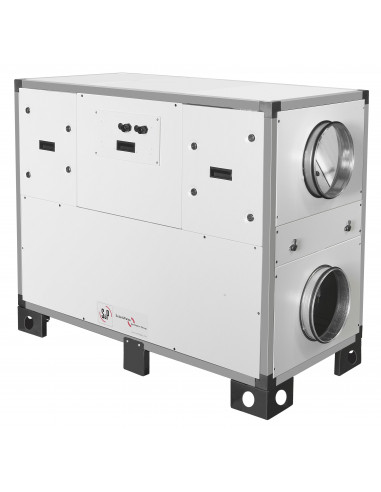 Centrale double flux Très Haut rendement 93% vert gauche 2100 m3/h mono Ecowatt CADB HE D 21 LV ECOWATT S&P UNELVENT 240629
