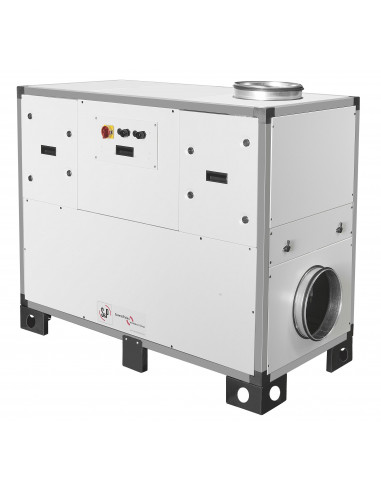 Centrale double flux Très Haut rendement 93% vert droite 2100 m3/h avec PRO-REG CADB HE D 21 RV PRO REG S&P UNELVENT 240697