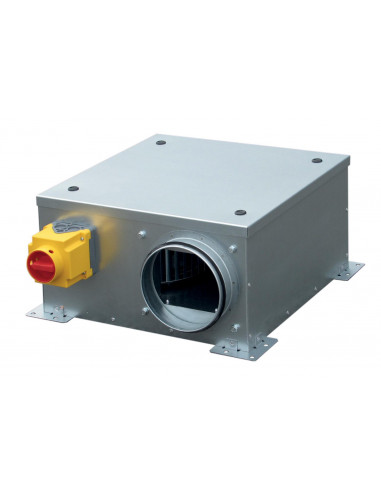 Caisson extra-plat Ecowatt isolé 25 mm 600 m3/h D 160 mm inter prox CATB 06/I-ISO 25 ECOWATT S&P UNELVENT 244025