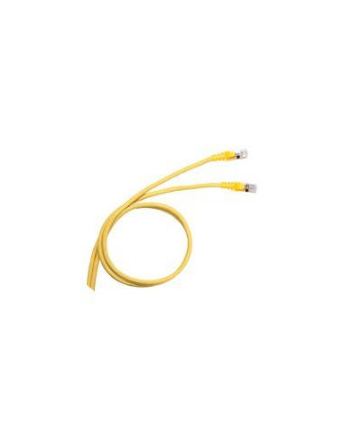 Cordon de brassage et utilisateurs RJ45 LCS³ catégorie 6A S/FTP blindé impédance 100ohms longueur 2m PVC RAL1018 LEGRAND 051781
