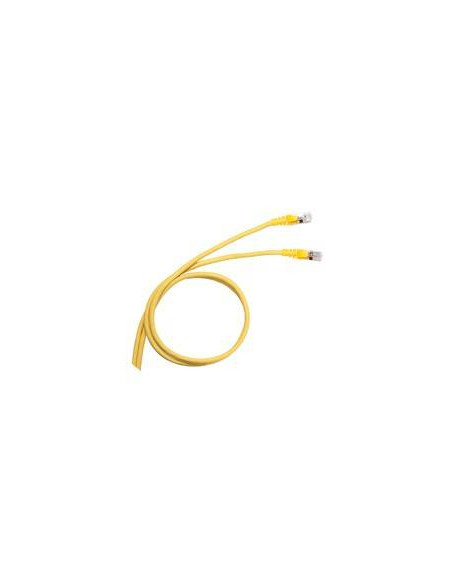 Cordon de brassage et utilisateurs RJ45 LCS³ catégorie 6A S/FTP blindé impédance 100ohms longueur 2m PVC RAL1018 LEGRAND 051781