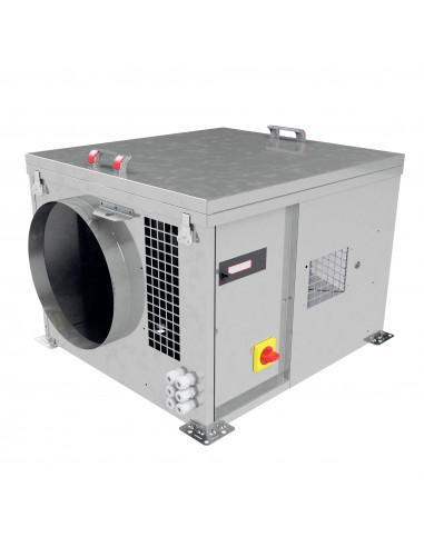 Caisson C4 Ecowatt régulé 1000 m3/h refoul. vert dble piquage iso 25 mm 230V CRCB ECOWATT PR 10 VD ISO MONO S&P UNELVENT 237766