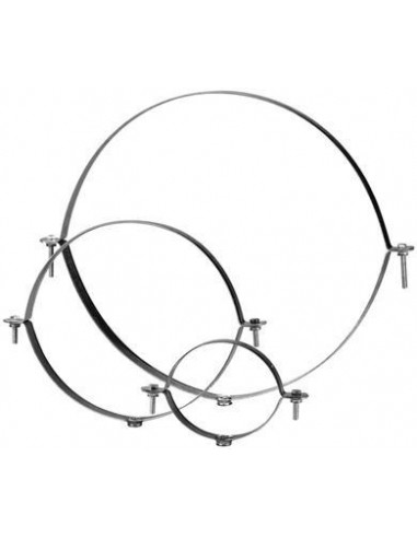 Collier support isolé double filetage pour tige de 8 ou 10 mm D 100 mm CSU 100 ISOLE S&P UNELVENT 867731