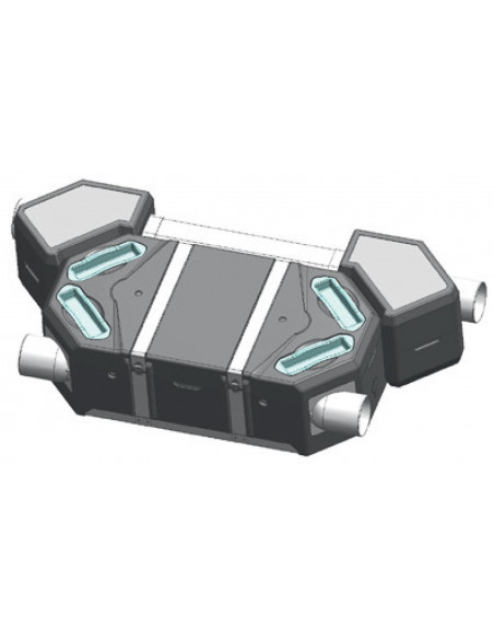 VMC DOUBLE FLUX EXTRA PLATE FLEXEO210FL UNELVENT 600093