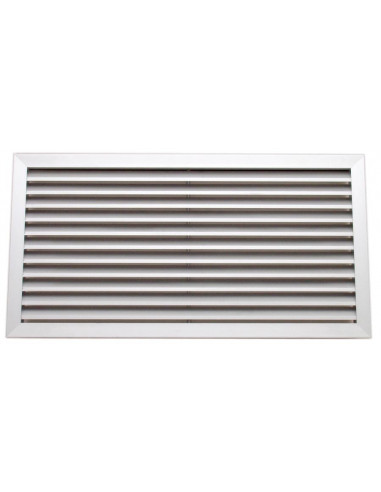 GRILLE FIXE SIMPLE DEFLECTION BLANC 600X100 MM GAF-B 600/100 S&P UNELVENT 858520