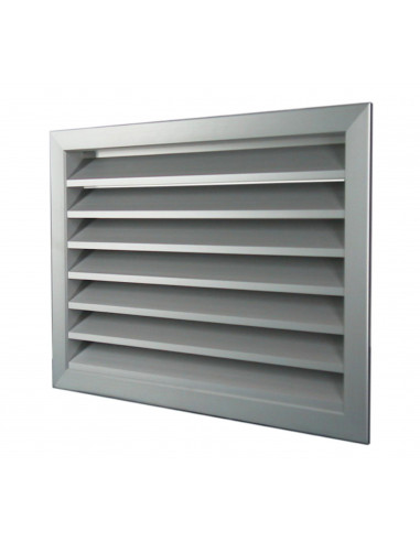 Grille extérieure de soufflage/reprise alu 140 à 260 m3/h D 150 x 150 mm GRE 150x150/25 S&P UNELVENT 870060